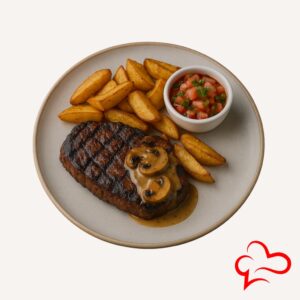 Anti-Theft Beef – With Wedges or Roast Potatoes & Salsa