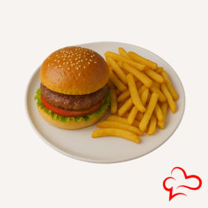 Burger and Chips – Classic Combo